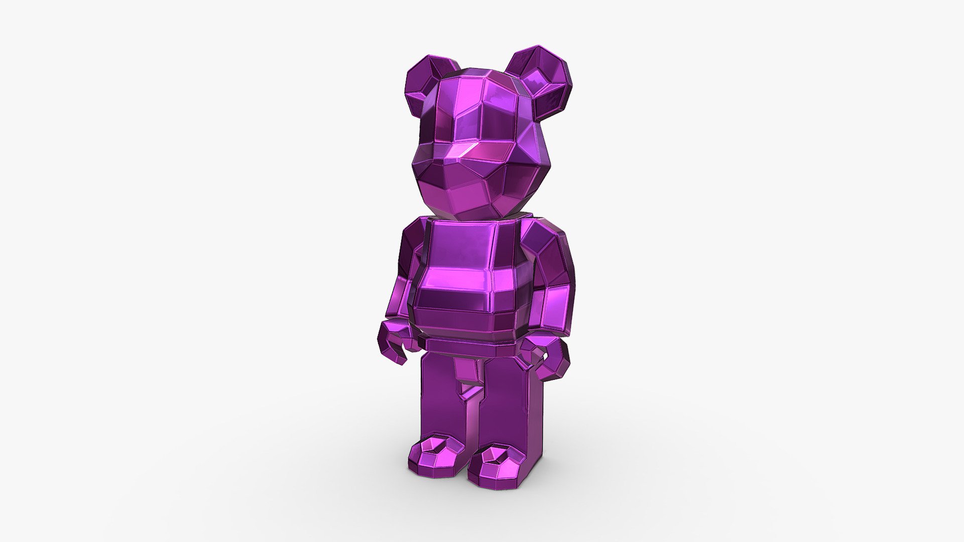 Bear Brick Metal - 3D model by PolyArt (@ivan2020) 3d model