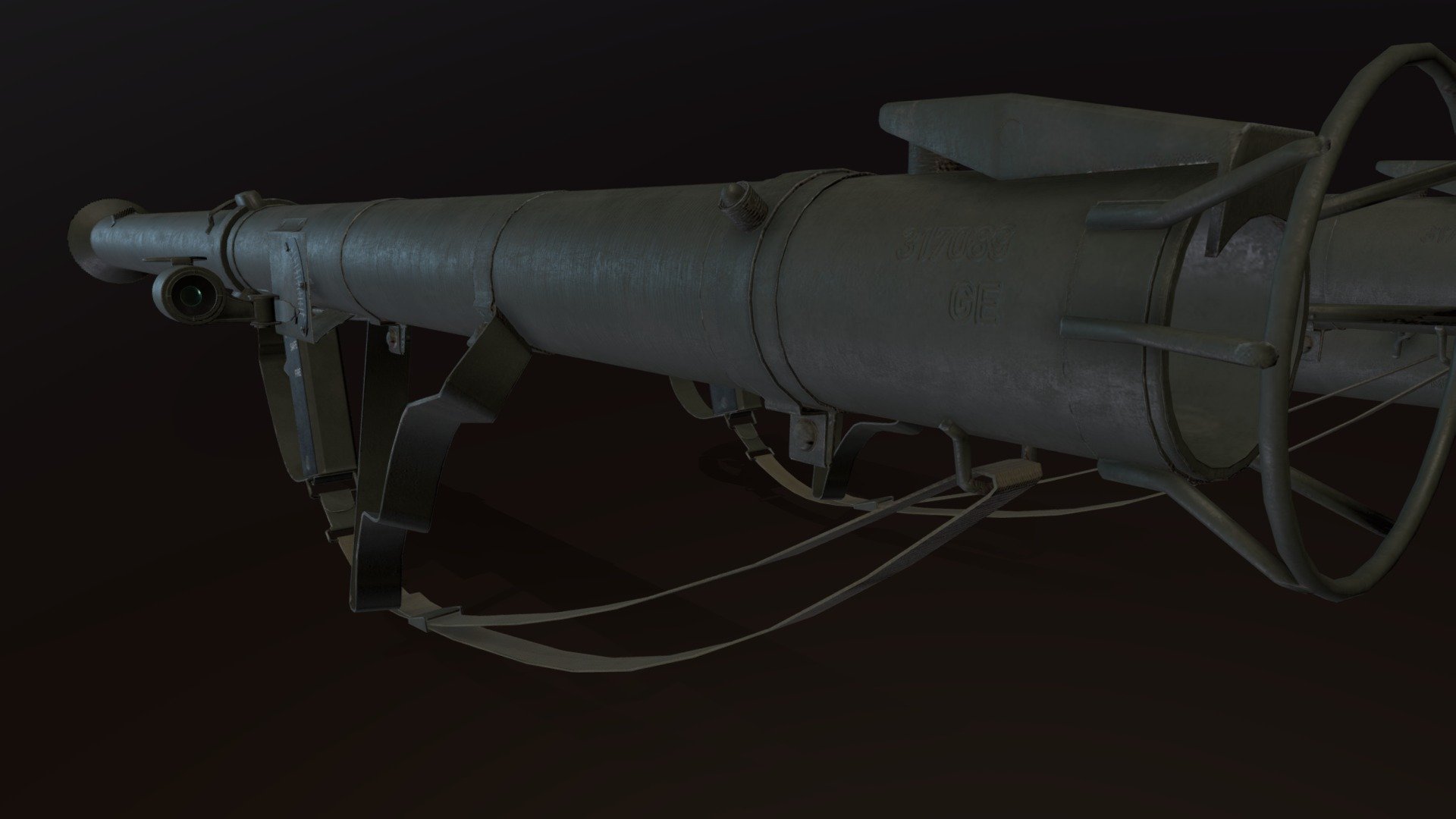 M9 or M9A1 &lsquo;bazooka' launcher;  arrives in theater in the later half  of 1944 to replace  the obsolete M1/M1A1 launchers.

The original M9 bazooka comes with a rather crude iron sight;  which was then replaced by the telescopic sight. however, wartime pictures from 1944-1945 did not seem tto suggest any use of the telescopic sight (or i happen to simply not find one!)

model comes with both tthe early ironsight and later telescopic sightt

modelled in blender, texured in substance painter 



 - Launcher M9 - Buy Royalty Free 3D model by simcardo 3d model