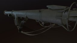 Launcher M9 ww2, army, bazooka, launcher, rocket, 60mm