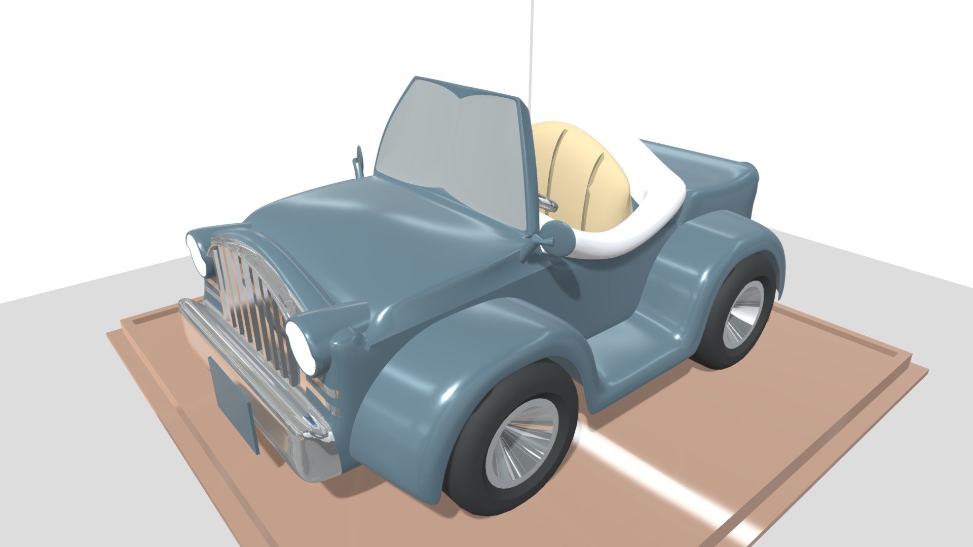 A little and tiny tyni stylish car which can be perform at animation ..but its a subdivide model.so that it has more vertices and polygons 3d model