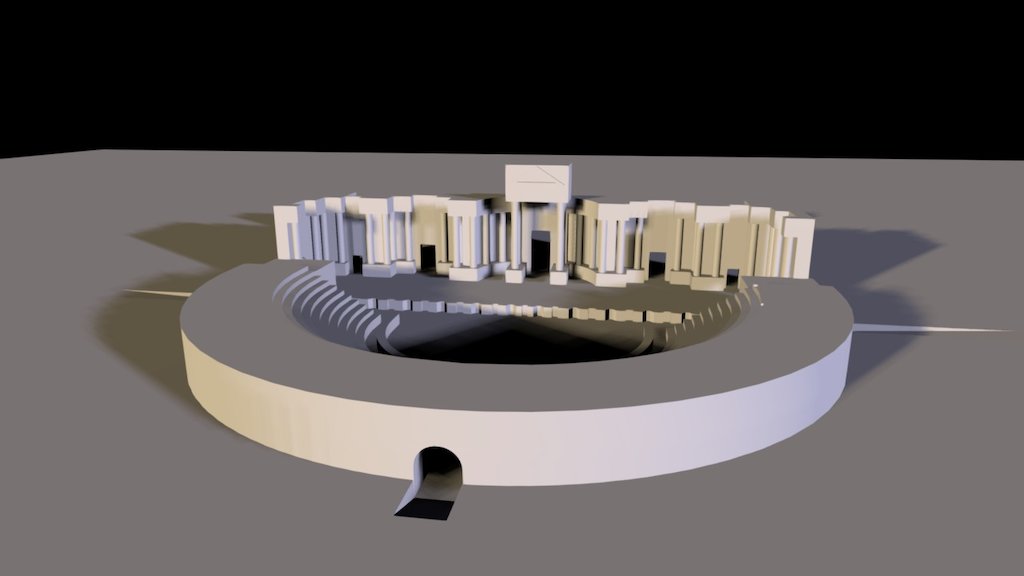 More info at http://newpalmyra.org - #NEWPALMYRA: Roman Theater - Download Free 3D model by #NEWPALMYRA (@newpalmyra) 3d model