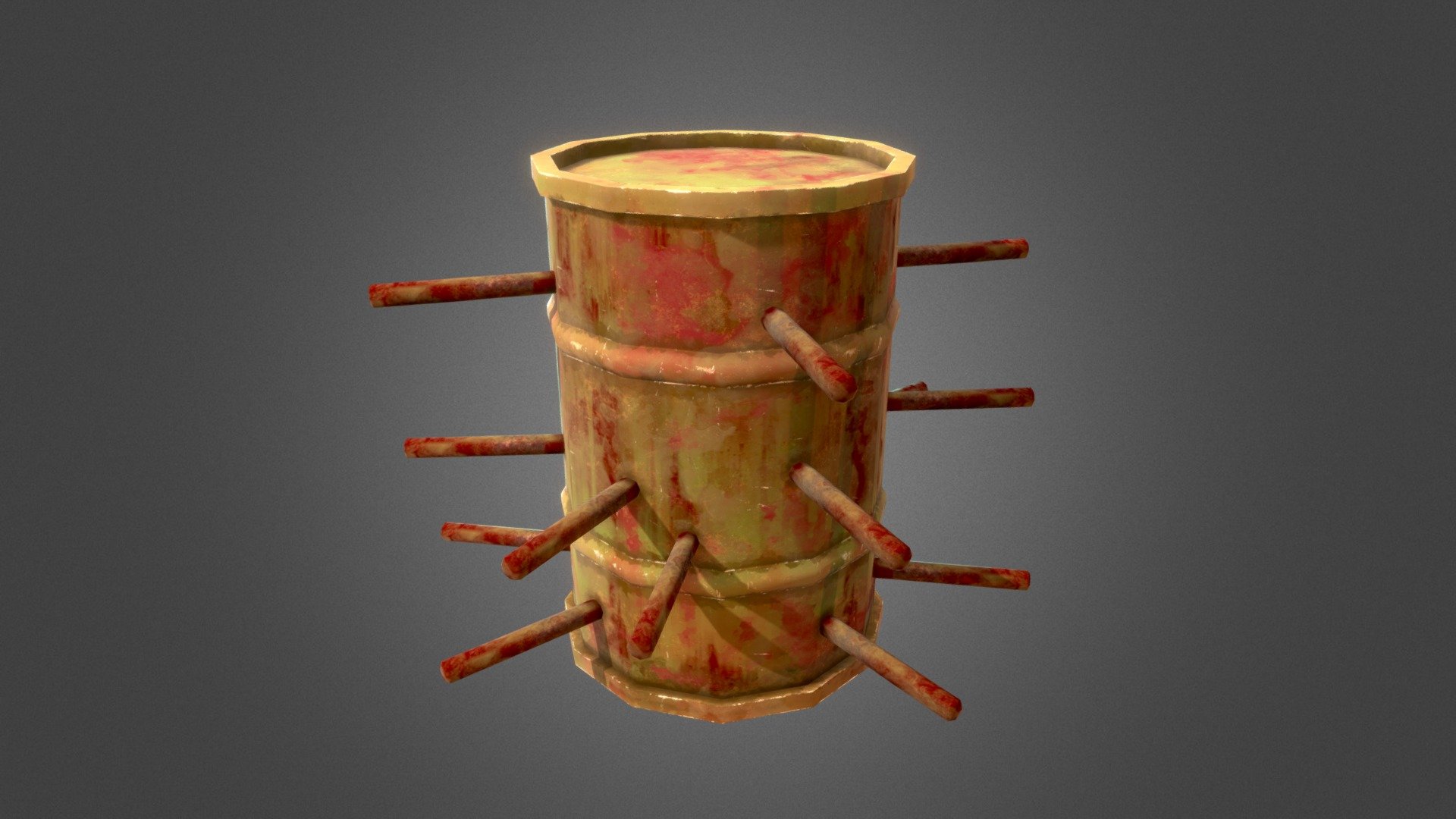 Low Poly Stylized Gas Drum for your renders and games

Textures:

Diffuse color, Roughness, Height, Metallic, Normal

All textures are 2K

Files Formats:

Blend

Fbx

Obj - Stylized Gas Drum - Buy Royalty Free 3D model by Vanessa Araújo (@vanessa3d) 3d model