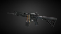 FightLite MCR Beltfed AR15 rifle, carbine, upper, lower, ar15, ar, 556, modification, assault-rifle, belt-fed, mcr, beltfed, fightlite, support-weapon