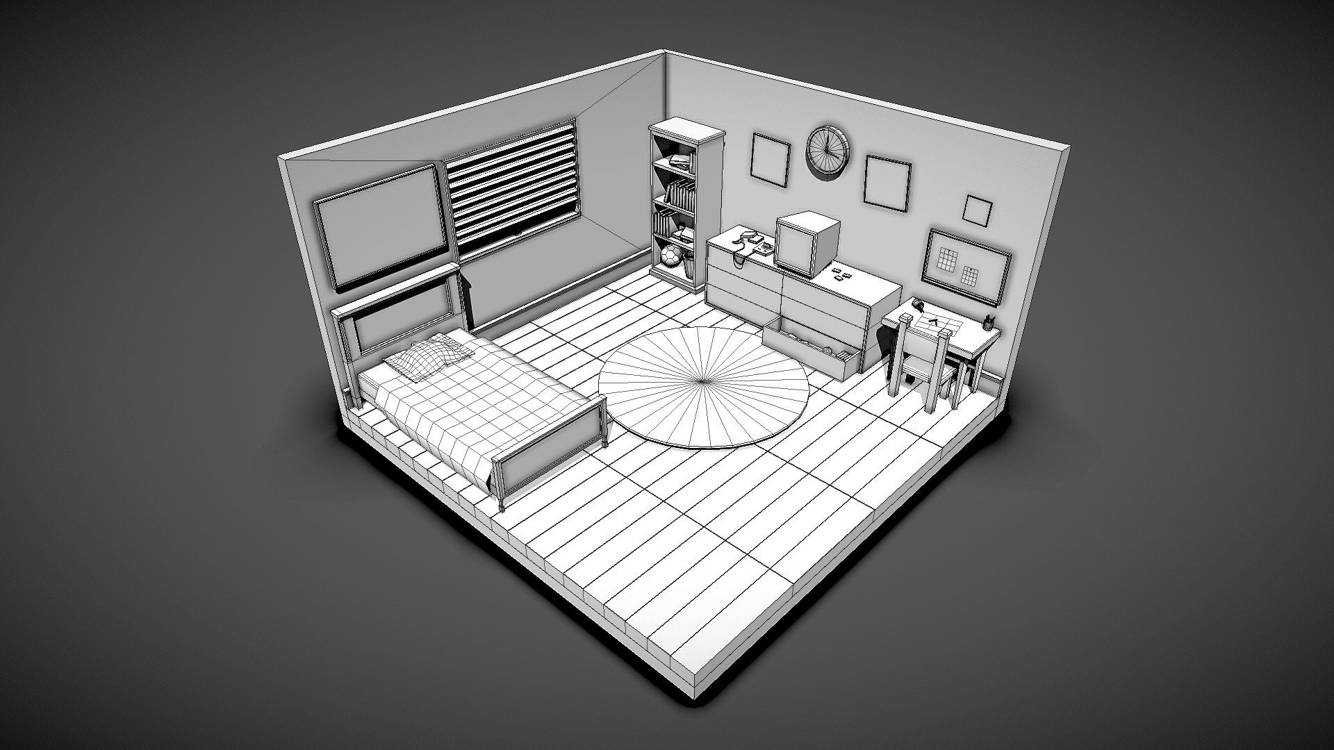 Game room - Isometric Game Room - 3D model by Pablo D. Becerril (@pablobs182) 3d model