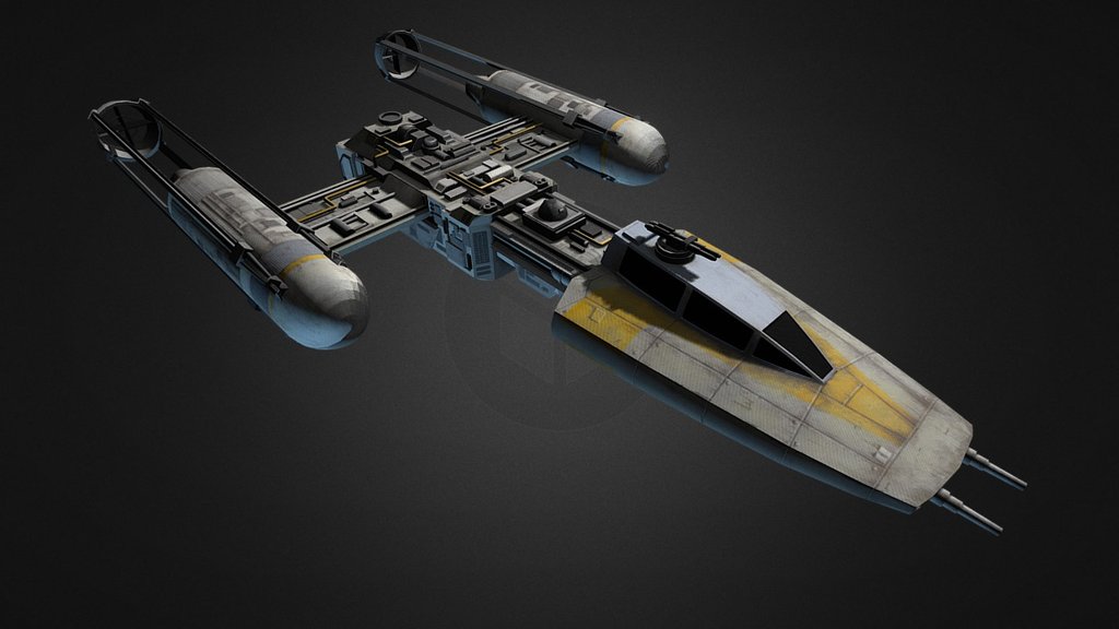 Y-Wing - by Silvia Nanni - Download Free 3D model by AIV 3d model