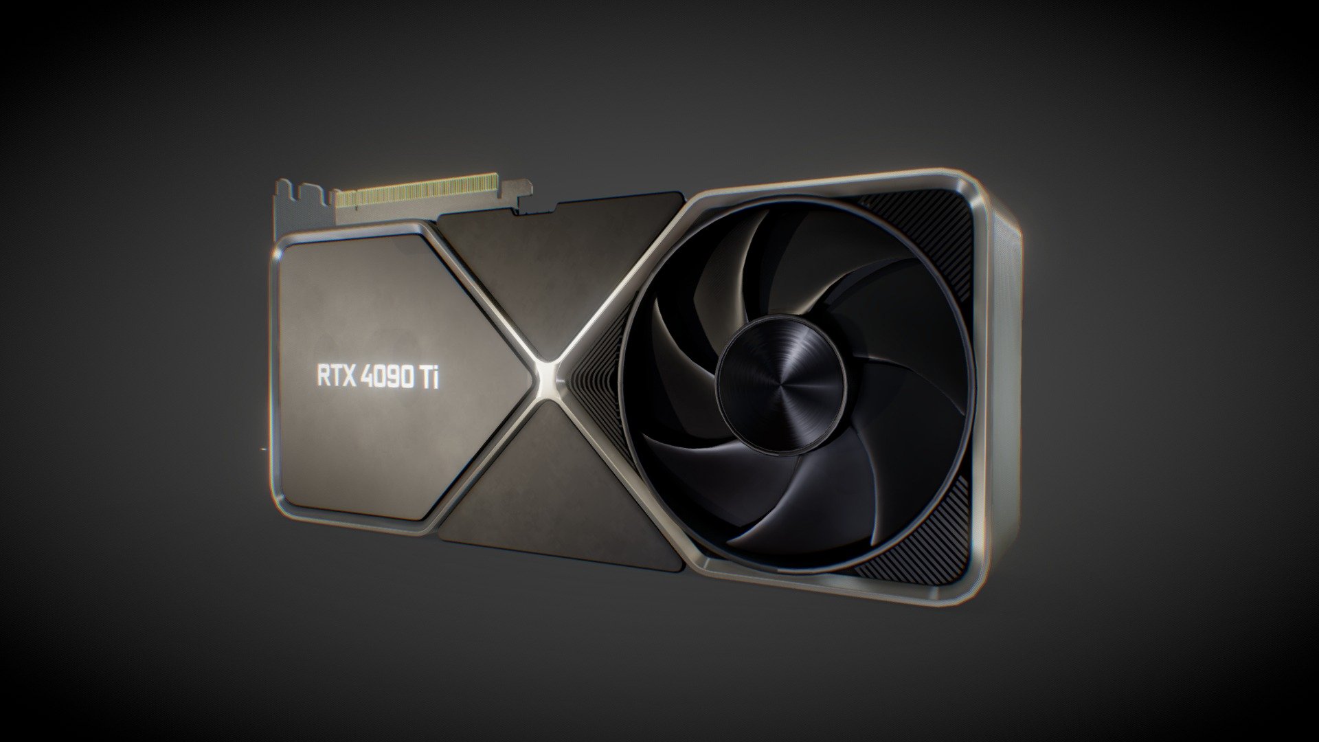 NVIDIA GeForce RTX 4090 Ti graphics card 
Model includes highres 4K PBR textures

Perfect for any usecase - NVIDIA GeForce RTX 4090 Ti GPU - Buy Royalty Free 3D model by Deftroy 3d model