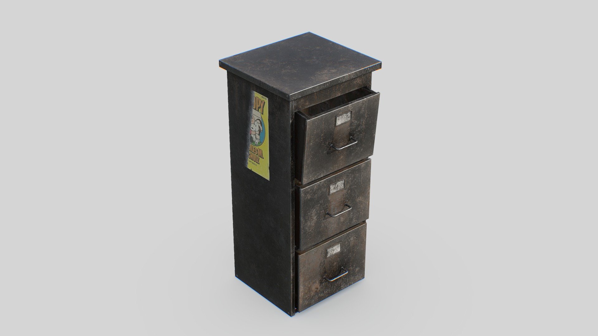 Free download：www.freepoly.org - Rust Cabinet-Freepoly.org - Download Free 3D model by Freepoly.org (@blackrray) 3d model