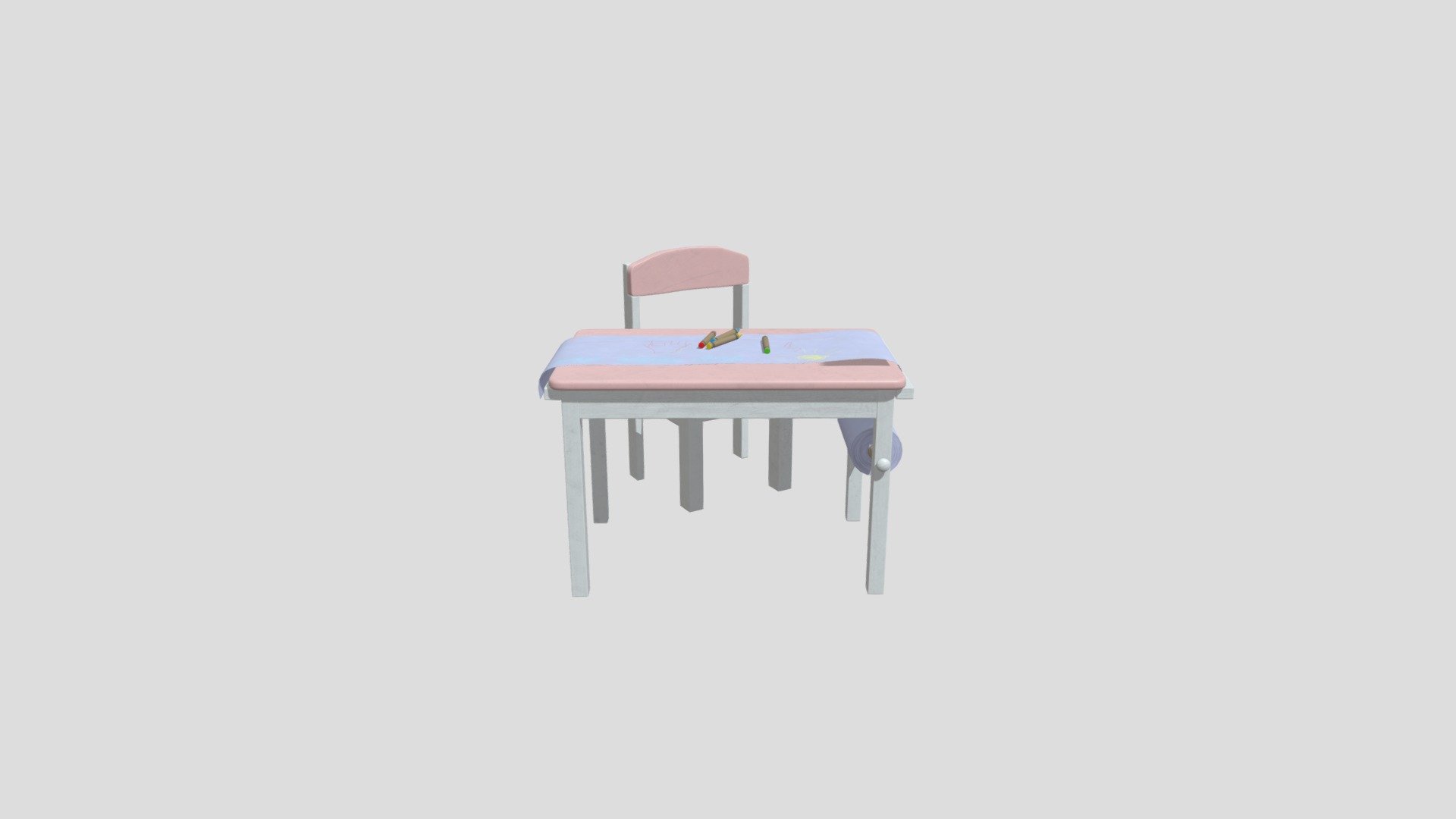 Highly detailed 3d model of child room furniture with all textures, shaders and materials. It is ready to use, just put it into your scene 3d model