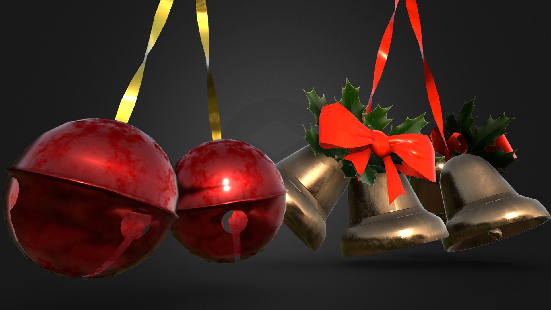 Sleigh bells / Christmas Bells decoration

Low poly, game ready model
Substance painter, 3ds max - Christmas Bells decoration - Buy Royalty Free 3D model by Phil Gornall (@philgornall1967) 3d model