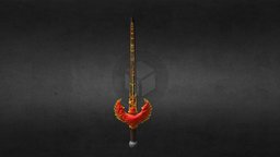 Low Poly Phoenix Sword fantasy-sword, mudbox2017, substance-painter, maya2018, sword