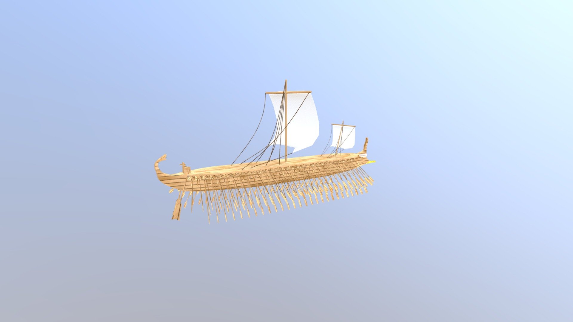 Trireme greca - 3D model by Trireme (@BigBuckBunny) 3d model
