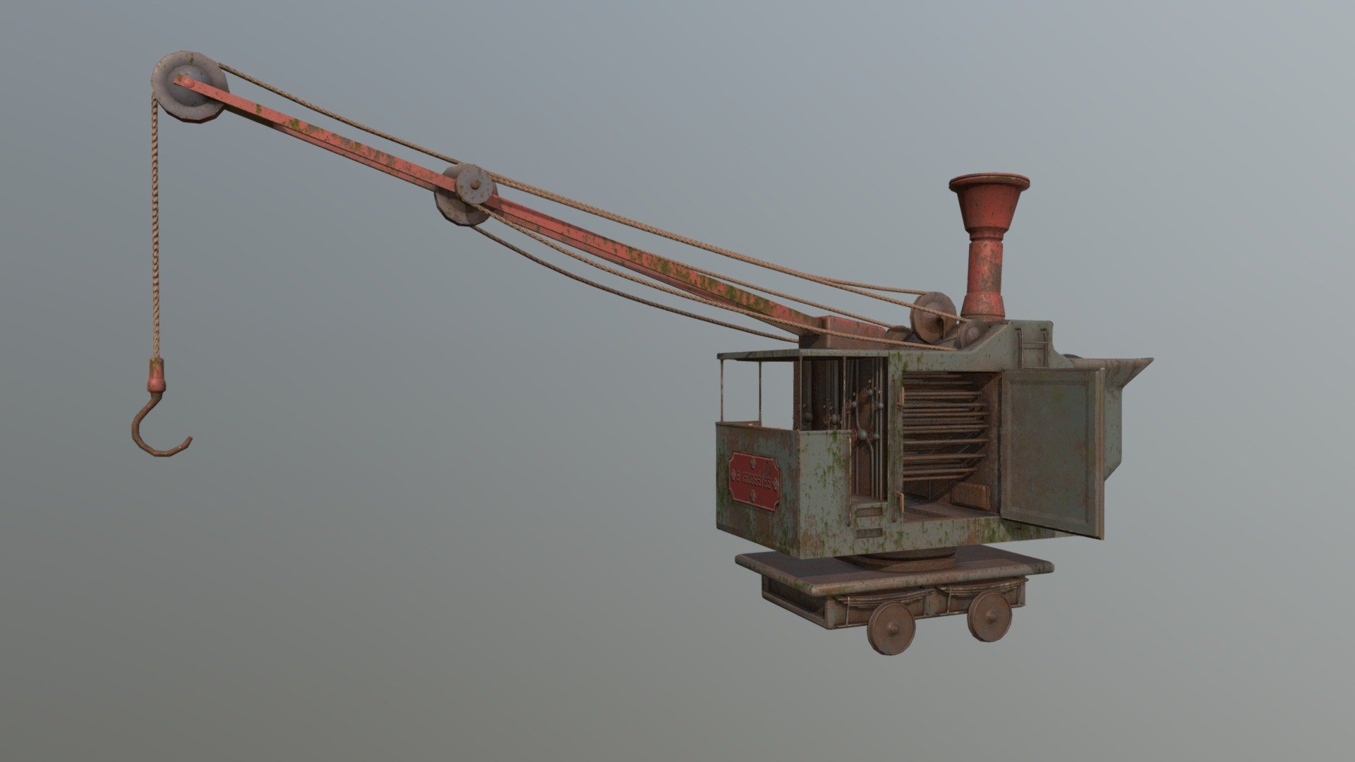 Steam crane old times 1910 asset

Unreal, unity engines ready
Origins wheels animation ready
Origins rotations ready
Origins doors animation ready
Blender 2.9 modeled
Substance painter original textures 2k res. 
Realstic scale asset and game ready.
Download includes:
2k &amp; 4k PBR textures
.blend file
.fbx - Steam crane old times 1910 - Buy Royalty Free 3D model by Thomas Binder (@bindertom61) 3d model