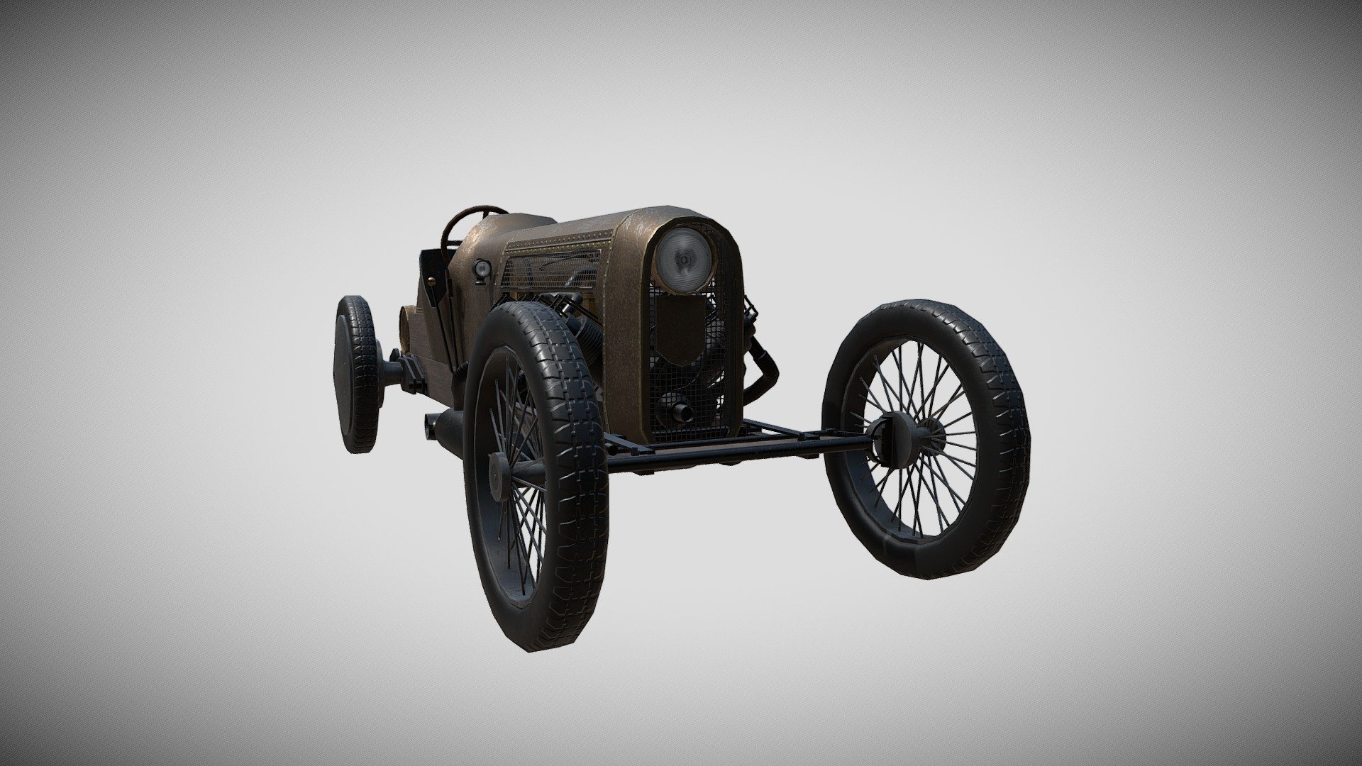 GN Jap V8 year 1908 race car - GN jap 1908 v8 - 3D model by eaglke 3d model