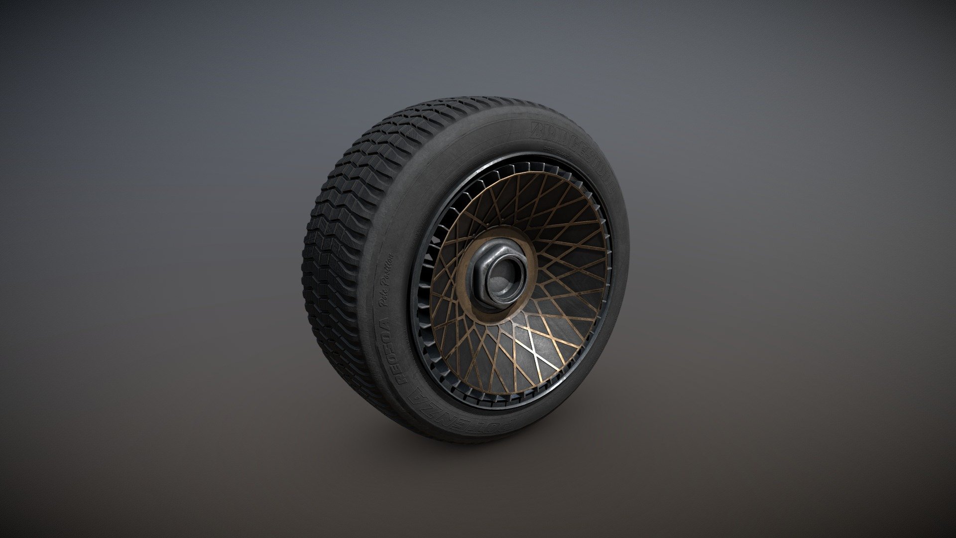 BBS Turbofan Wheel - Download Free 3D model by l-odin 3d model