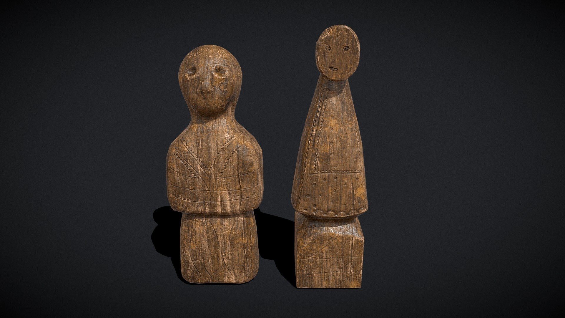 Medieval Wooden Dolls 
VR / AR / Low-poly
PBR approved
Geometry Polygon mesh
Polygons 1,714
Vertices 1,645
Textures 4K PNG - Medieval Wooden Dolls - Buy Royalty Free 3D model by GetDeadEntertainment 3d model