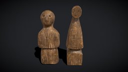 Medieval Wooden Dolls