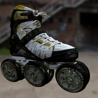 Roller skates colored artec, artec-eva-3dscan-freedee, freedeeprinting
