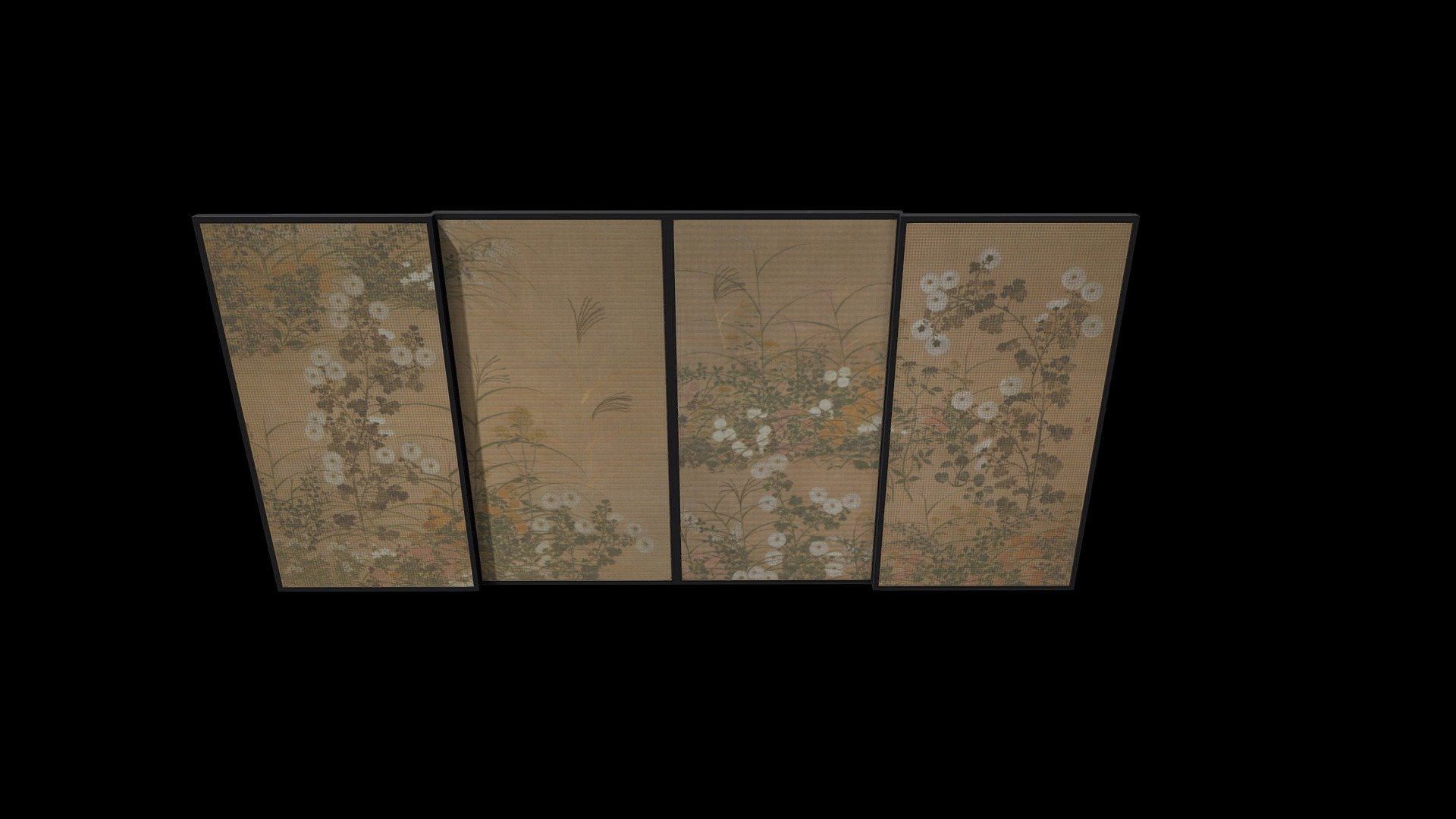Japanese Period Edo Props - Sliding Door - Japanese Period Edo Props - Sliding Door - Buy Royalty Free 3D model by Handrews3D 3d model