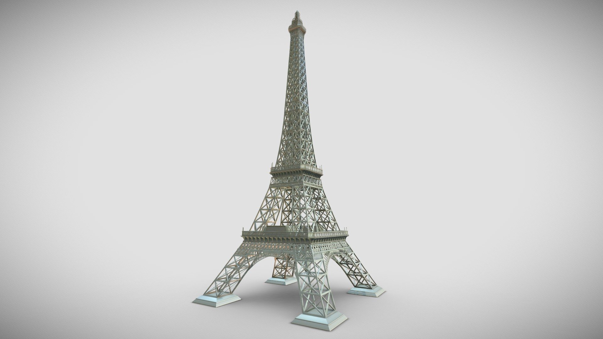 Eiffel Tower - Download Free 3D model by Johnson Martin (@Johnson-Martin) 3d model