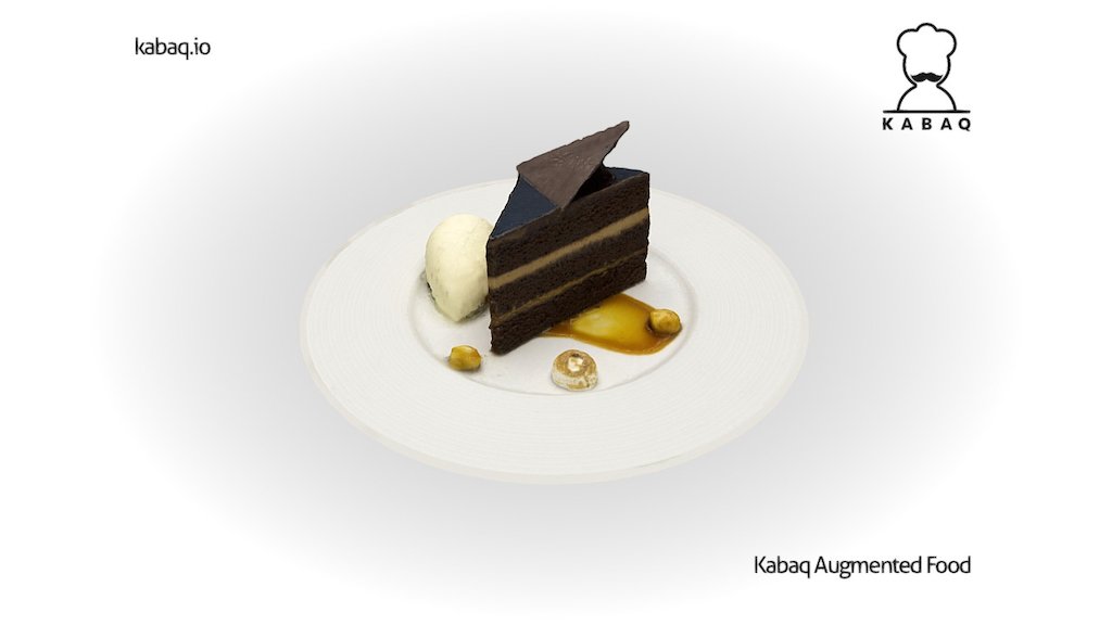 Chocolate Cake from Tavern62 - Chocolate Cake from Tavern62 - 3D model by Kabaq Augmented Reality Food (@kabaq) 3d model