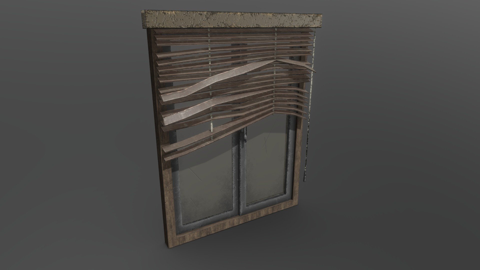 Old Office Window - Download Free 3D model by sudreyskr 3d model