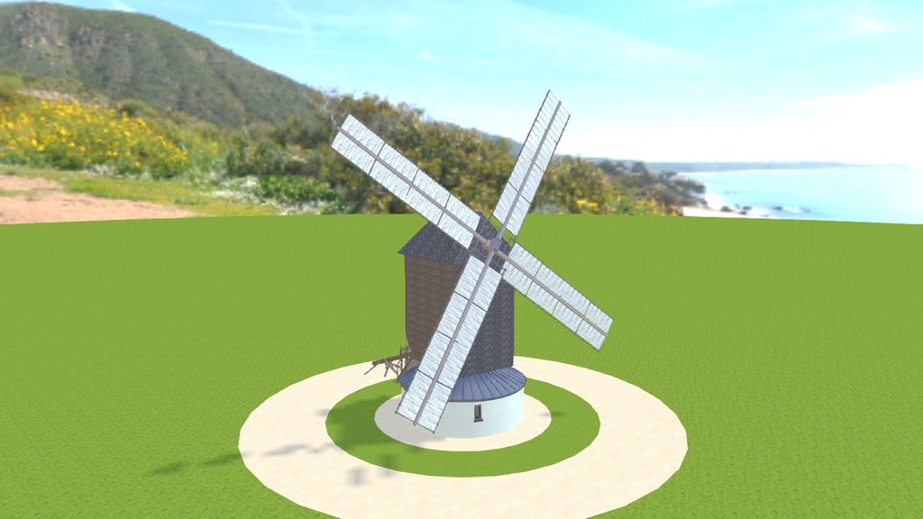 This windmill is located on the hills of Sannois (France, 95). It was completely renovated in May 2007. I have put it also on Google Earth 3d model