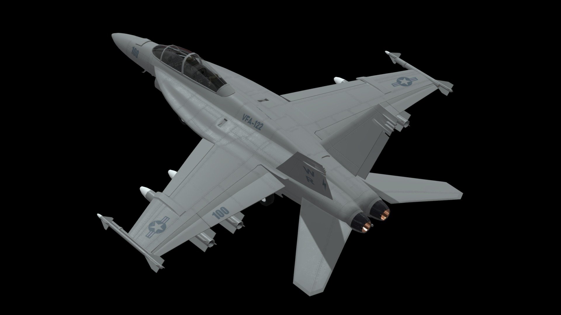 F18 Jet Fighter - Buy Royalty Free 3D model by Wolves Realm (@wolvesrealm) 3d model