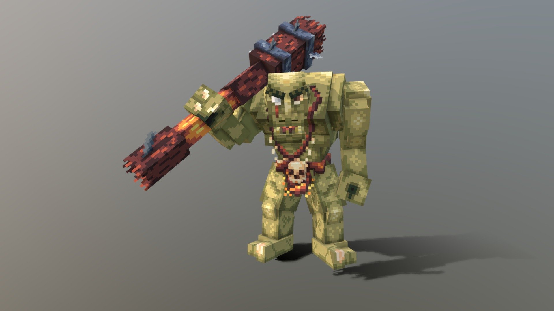 An ogre (feminine: ogress) is a legendary monster usually depicted as a large, hideous, man-like being that eats ordinary human beings, especially infants and children.




An Ogre for Model Engine plugin.




Texture resolution - 32x32 

Fully animated: Idle, walk, attack(2 types) and death

For questions, please contact here: kaputtt#6610 - Wild Ogre [Model Engine] - 3D model by Kaput-protivogaz 3d model