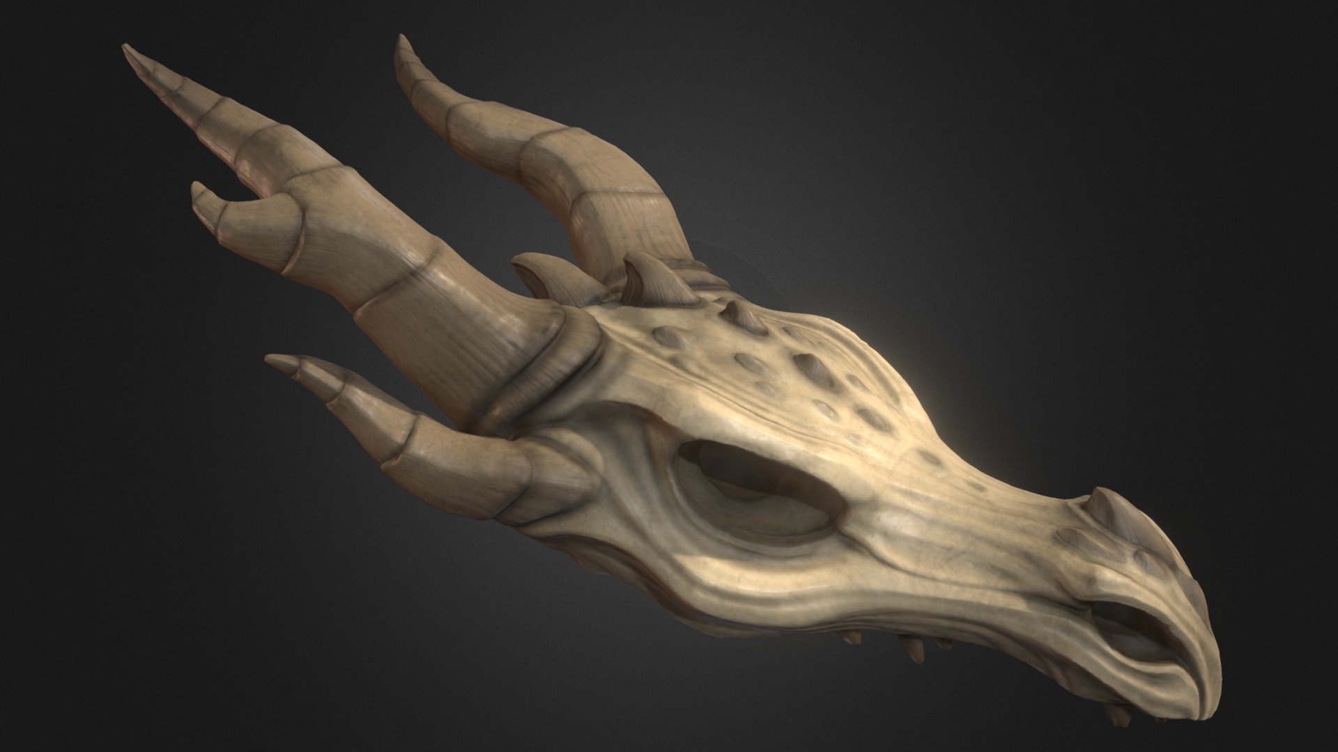 Skyrim Dragon Skull - Download Free 3D model by Maximum993 3d model