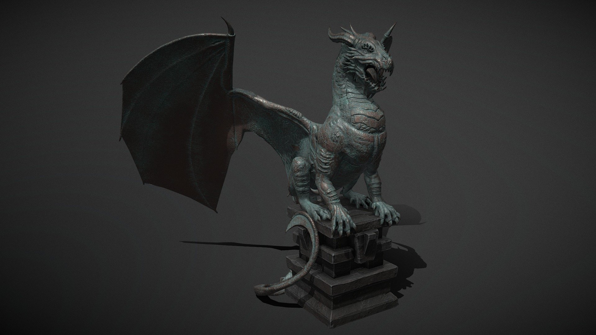 Hello there! Sharing with you this statue made in honor of a dragon, this is one of the many models made for our game.

Follow us on ArtStation: https://www.artstation.com/artwork/r919kG - Dragon Monument | In Game - 3D Object - 3D model by Elemental Game Studio (@elementalgamestudio) 3d model