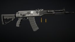 Low-Poly AK-205 lowpoly, 200-series, 545mm