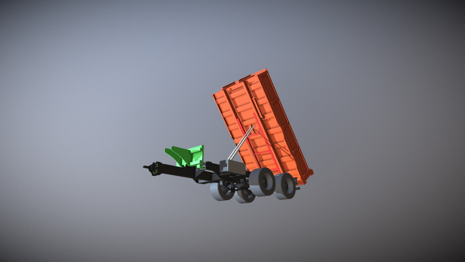 Our new tipper trailer, multipurpouse, - Rebber Duck Dump Trailer Underslung - 3D model by A&W Engineering (@AWEngineering) 3d model