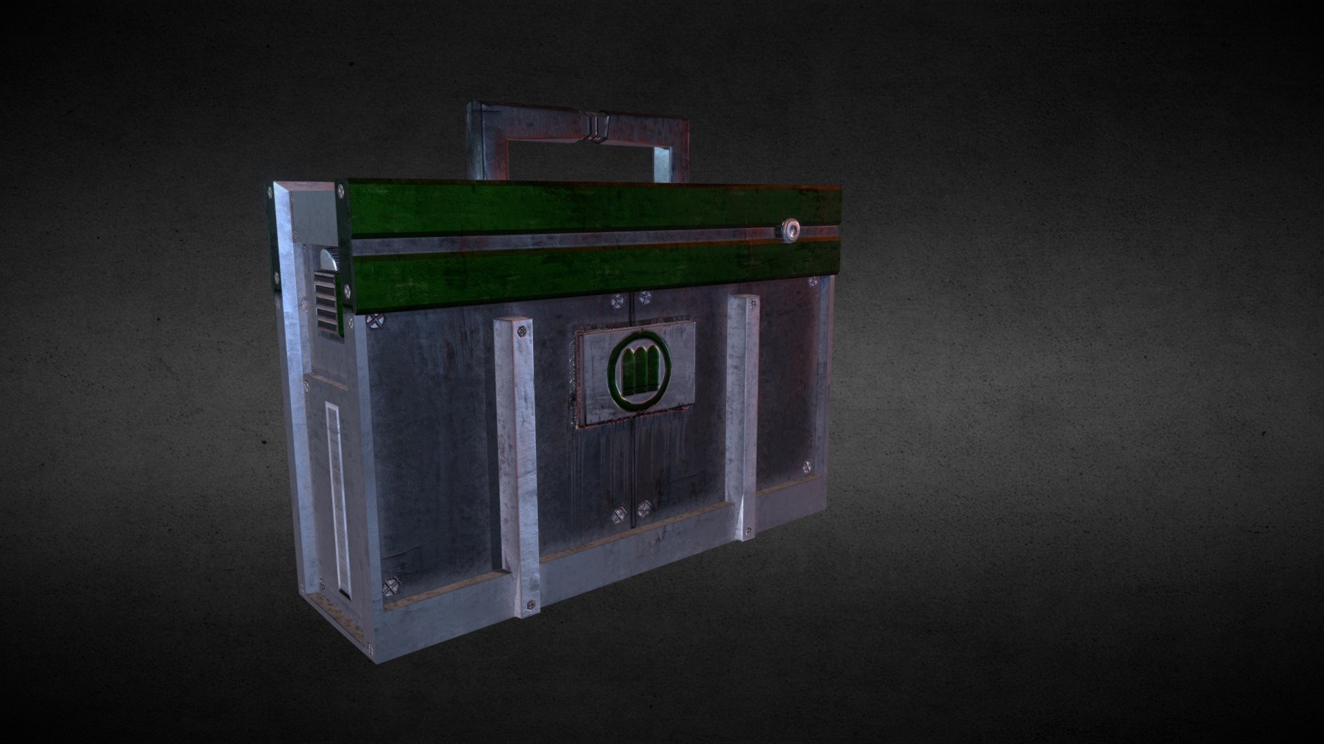 A ammo crate for a FPS Game ready for a game engine has 535 Verts 506 Faces and 918 Triangles the texture is 2048 x 2048 you can resize as you like and it is the Diffuse Map, Metal Map and Normal Map 3d model