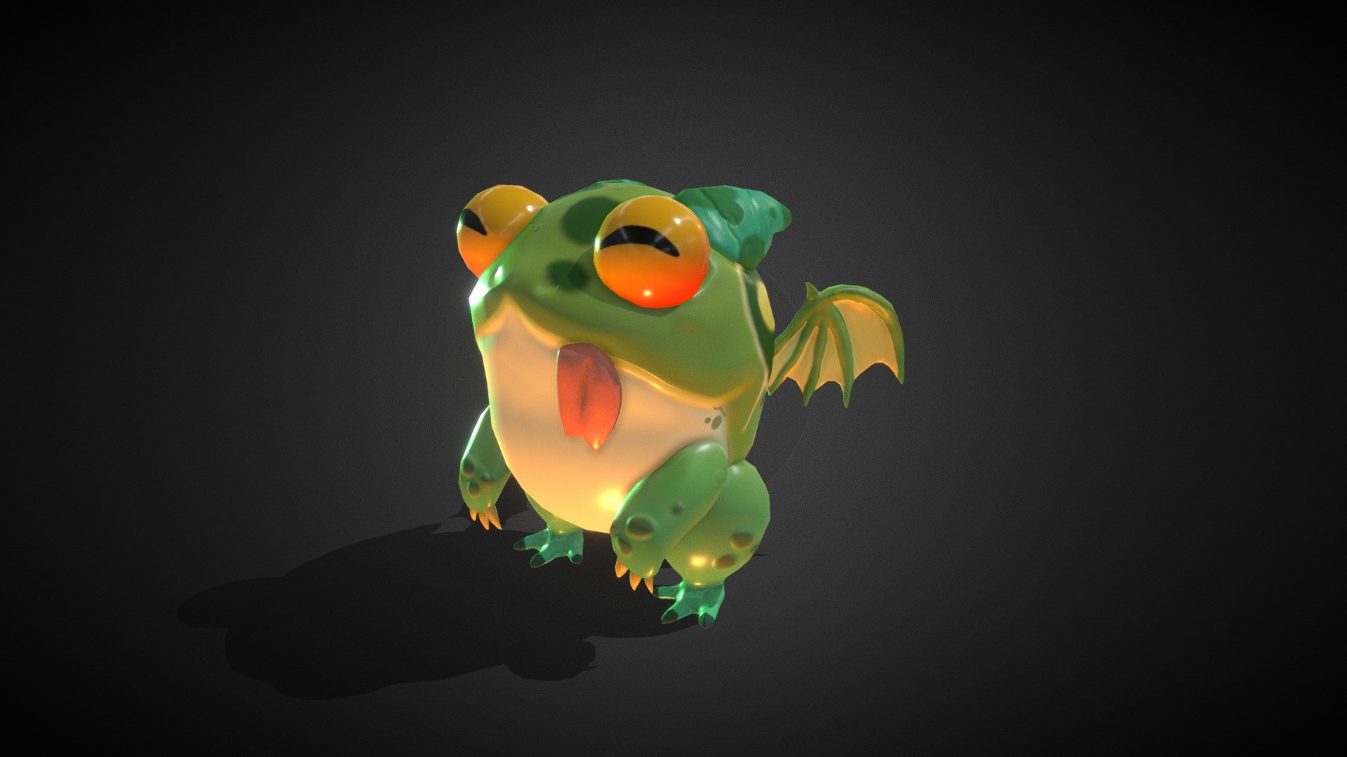 I made a TFT Draginlands Poggle model from the concept made by Cherry CHE using ZBrush and SUbstance Painter! This is my first personal 3D project that I worked on and pretty happy with the results.

This character is owned by Riot Games and this is just a personal project for my portfolio 3d model
