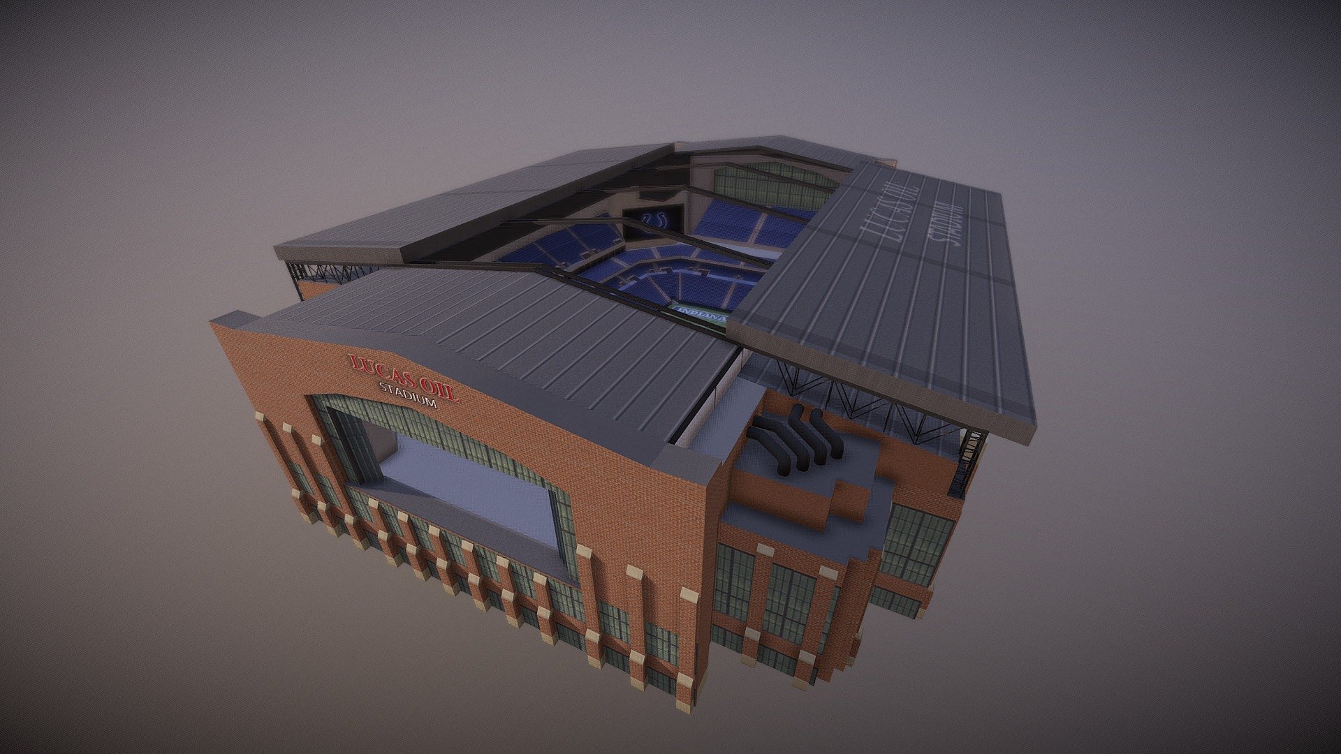 Lucas Oil Stadium - 3D model by bmsmith211 3d model