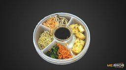 Bibimbap Korean Mixed Rice food, korea, rice, photogrametry, fbx, realistic, traditional, realism, korean, 3dscaning, tradition, foodscan, asianfood, koreanfood, realitycapture, 3dscan, 3dmodel, noai