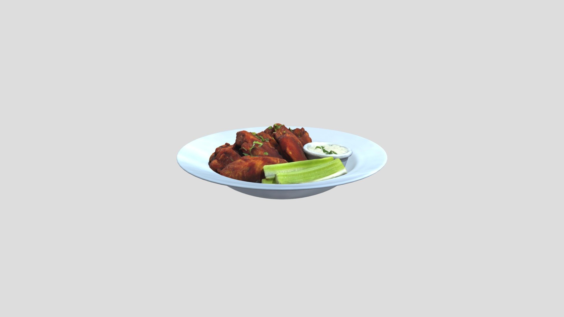 The Village Chicken Wings1 - 3D model by Augmented Reality Marketing Solutions LLC (@AugRealMarketing) 3d model
