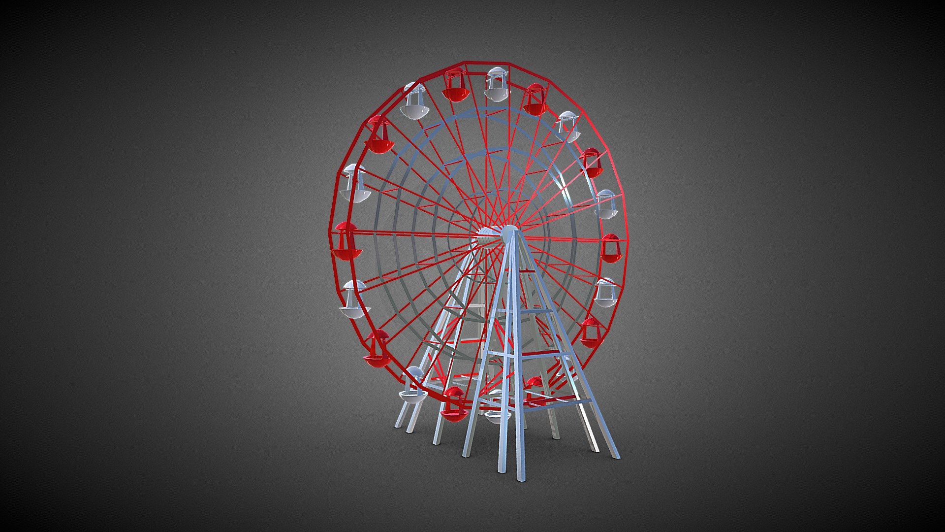 Carousel Ferris wheel low-poly 3D model ready for Virtual Reality (VR), Augmented Reality (AR), games and other real-time Engines. 
Ferris wheel is Unity Package No Texture ,PBR shaders 5k polycount 
Maya And FBX and unity package

SPECS 
- Model is set of separated Objects easy to customize and Animate 
- Model Has real-world Scale and is centered at 0,0,0, 
- topology specified for real time tessellation And Subdivision ready 
- Preview images Realtime rendered 
- Mesh file Optimized fbx 400kbyte 
- UV Unwarped for Baking light - Carousel Ferris wheel VR - Buy Royalty Free 3D model by Mass (@masood3d) 3d model
