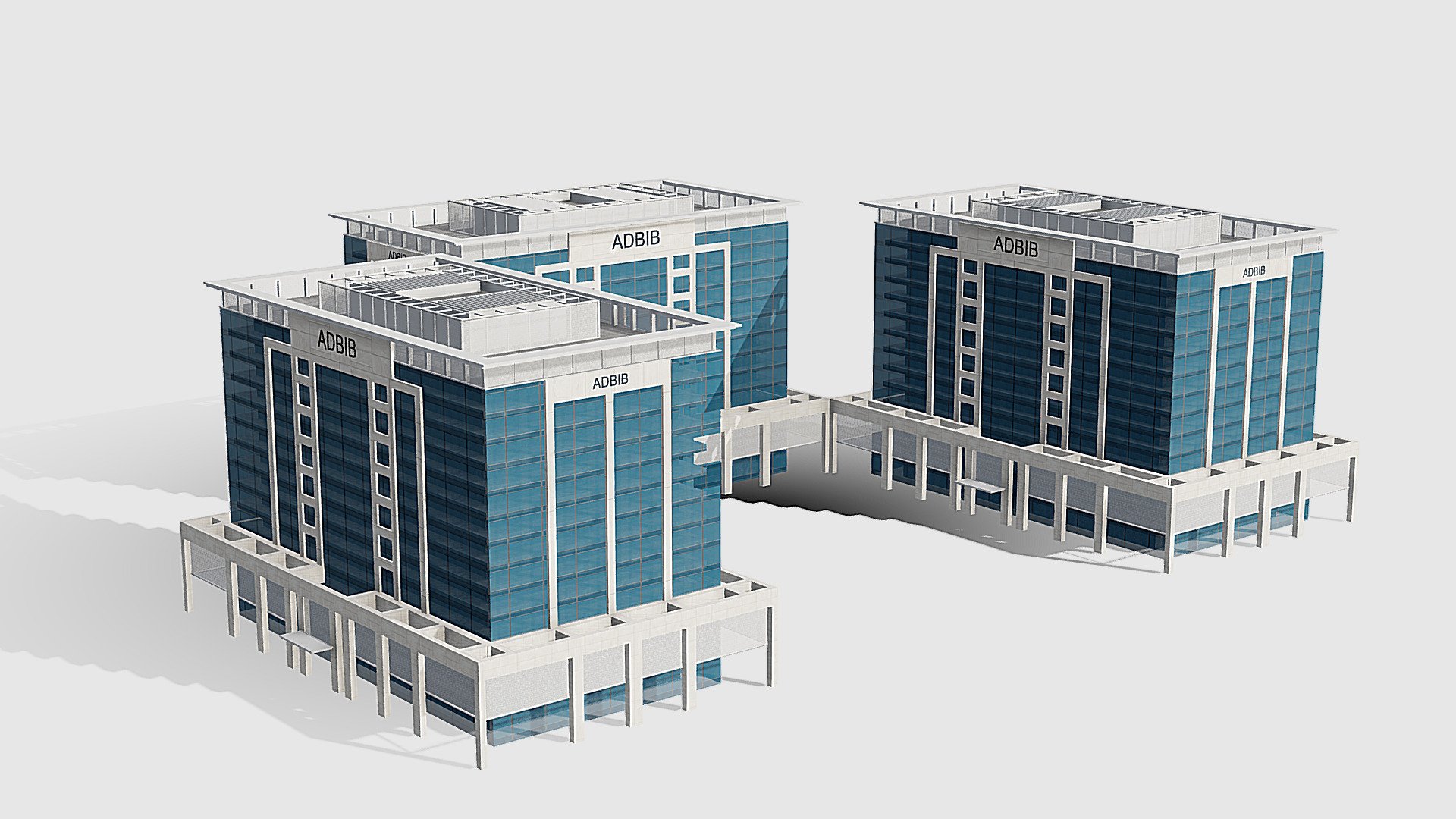 Emaar Square Building 2 - Dubai - Buy Royalty Free 3D model by 1Quad (@1.Quad) 3d model