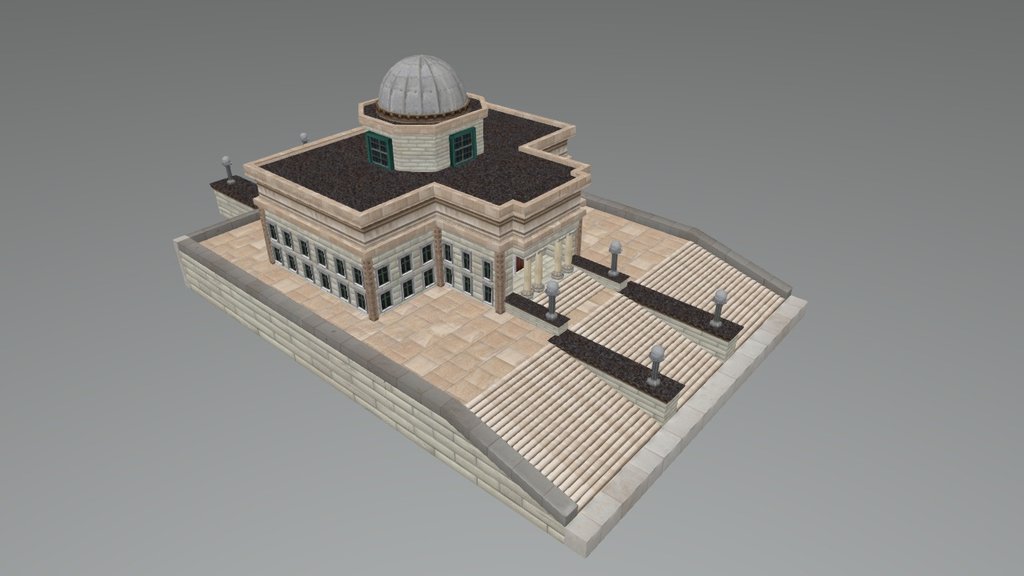 University Building - 3D model by tsacoyianisb12 3d model