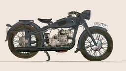 BMW R 71 motorcycle poland, motorcycle, artec, scanning3d, heritage-preservation, bmw-r71