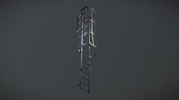 Ladder Cage office, modern, ladder, furniture, climbing, climb, architecture, lowpoly, design, house, home, decoration, building, 3dmodel, interior