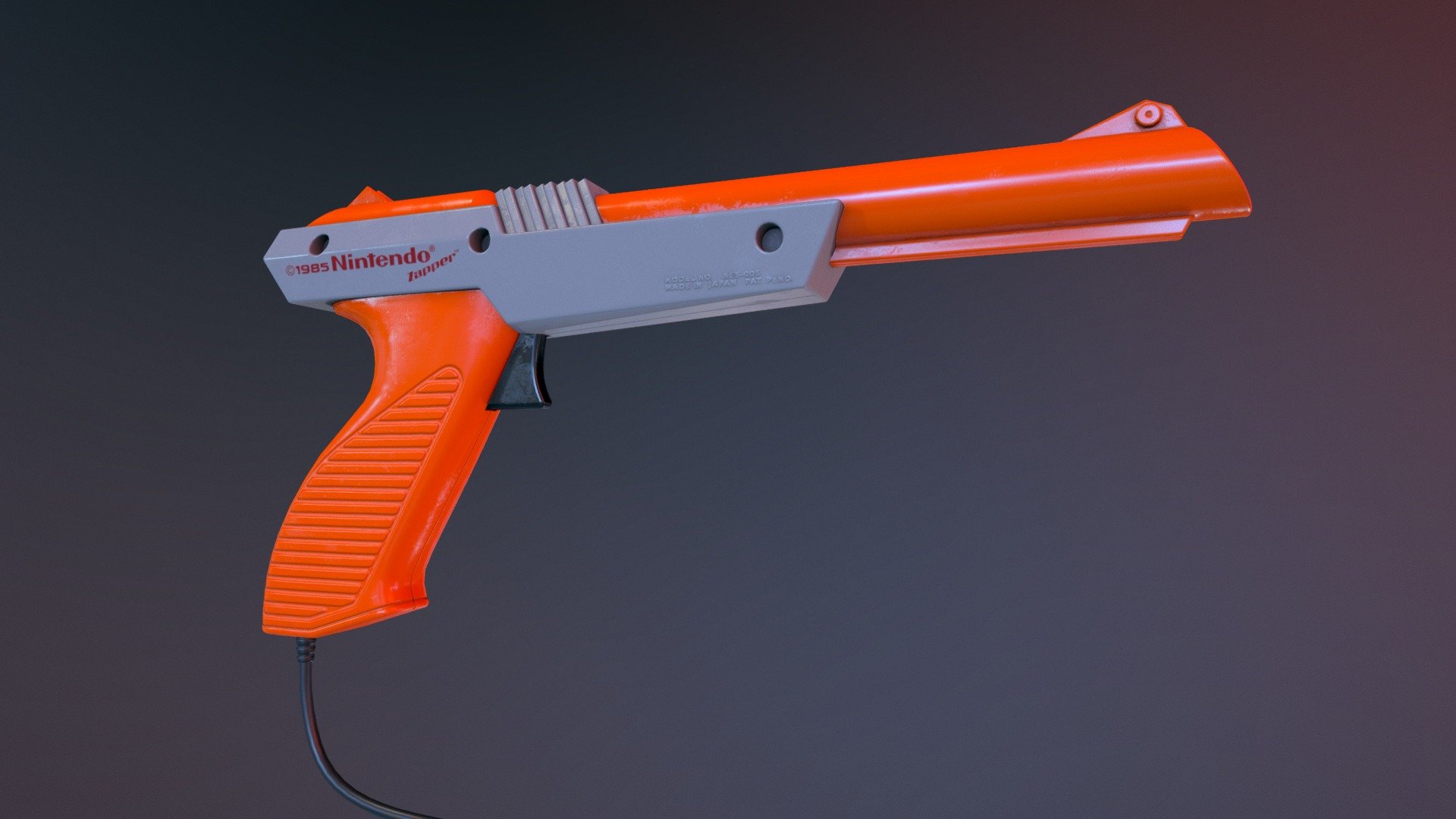 Cheeky lil gun made in Maya and Substance 3d model
