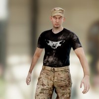 Kubold mocap, capture, soldier, walking, motion, scanned, character, photogrammetry, 3d, man, animation, animated