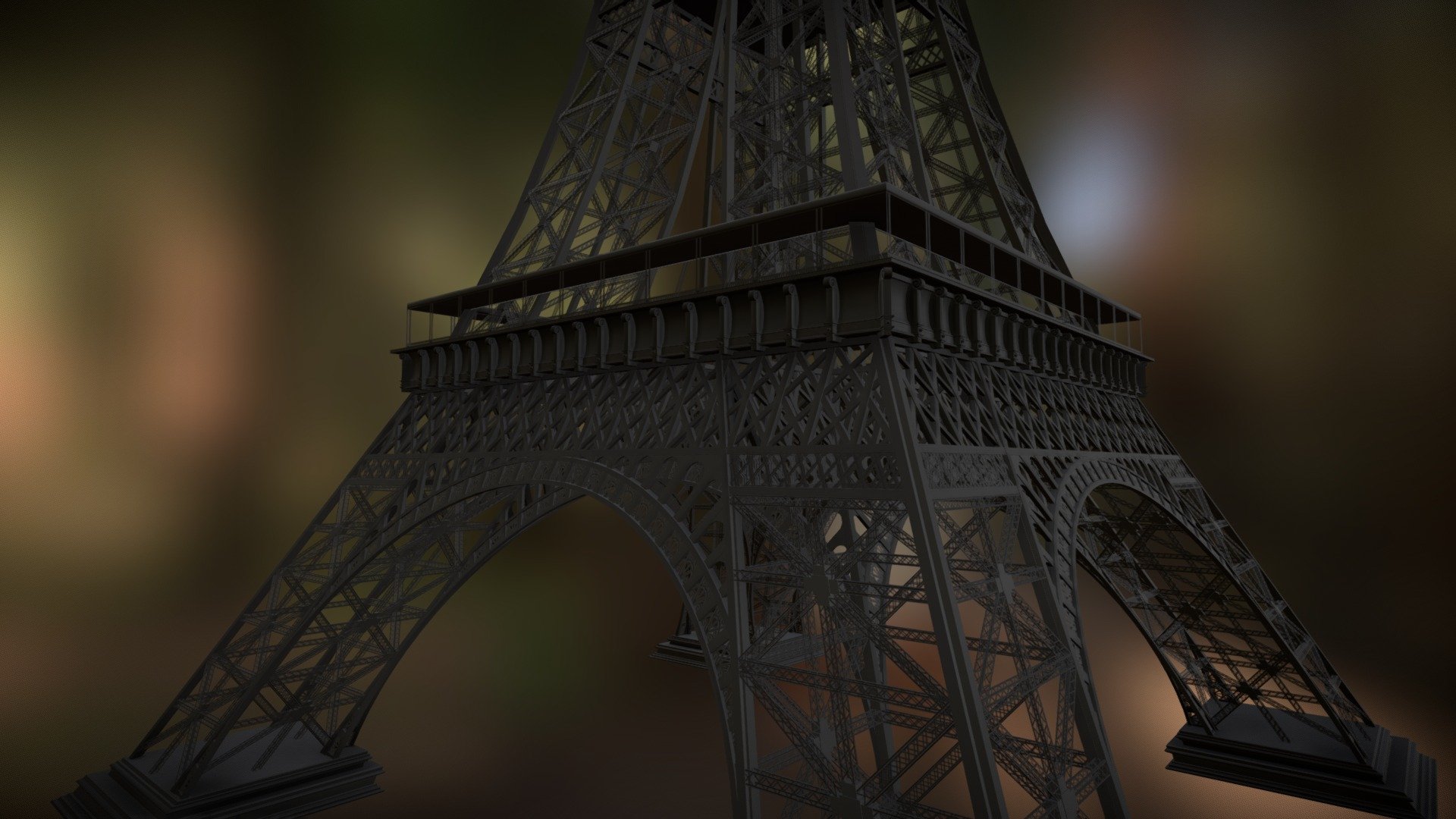 Eiffel Tower - Buy Royalty Free 3D model by Emerson Rosa (@iemersonrosa) 3d model