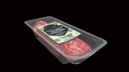 Package of Sausage (7) food, ham, packaging, meat, ground, sandwich, eating, package, pork, beef, sausage, slice, veal, salami, packaging3d, italian-food