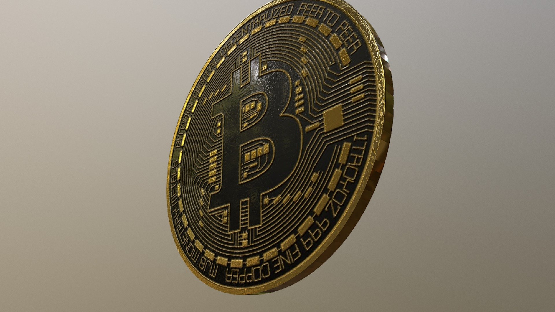 BitCoin - 3D model by betto_le 3d model