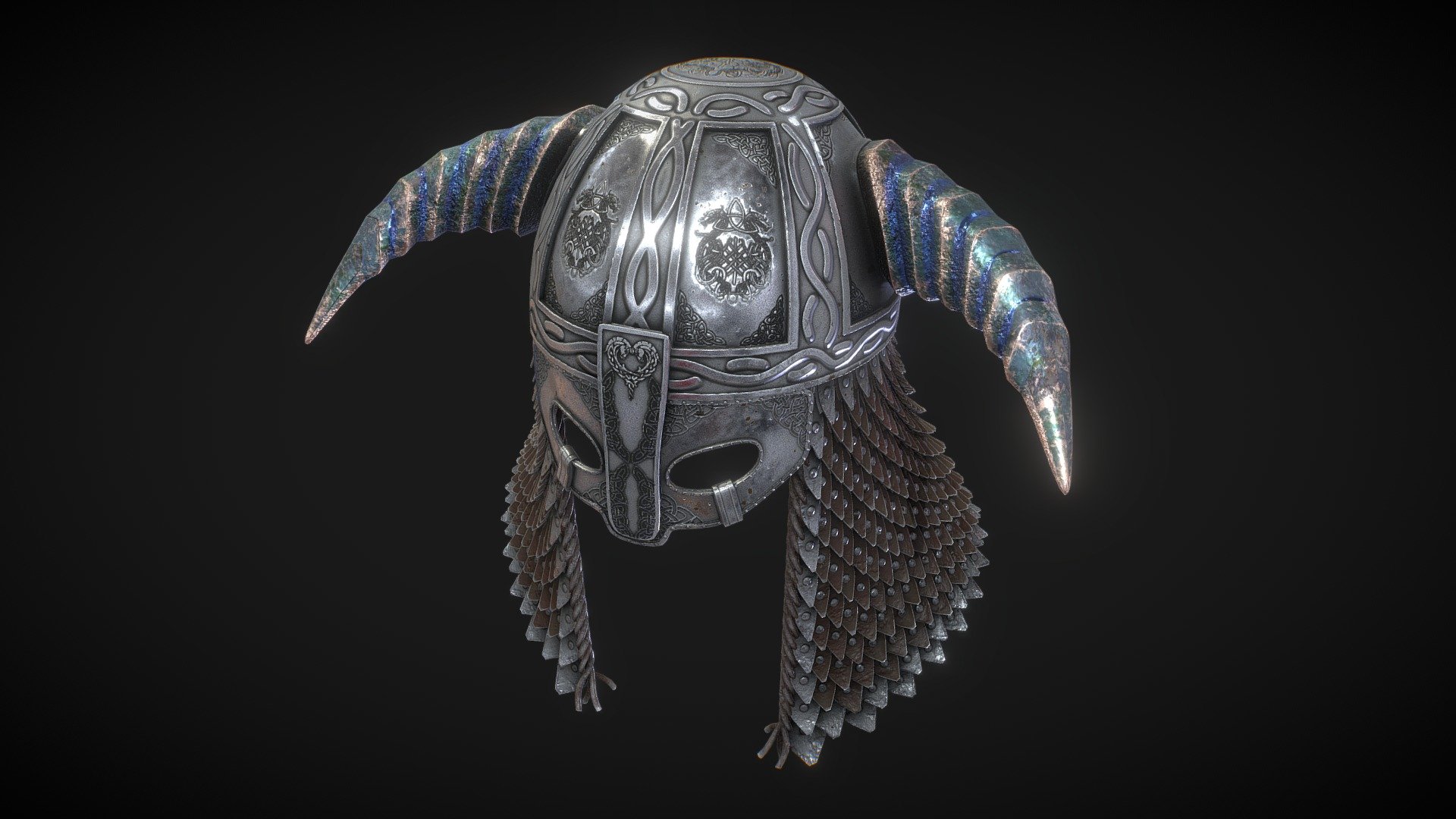Hello. This is a high definition quality polygon of a Medieval helmet 3D Model with PBR textures. Extremely detailed and realistic. Suitable for movie prop, architectural visualizations, advertising renders and other. The archive includes Obj and FBX, textures for the Unity: Base color, Height, Metallic, Mixed AO, Normal_OpenGL, Roughness. And also included in the archive textures for UE: BaseColor, Normal, OcclusionRoughnessMetallic. All textures are 4k resolution. The model contains 1 object: Medieval helmet - Medieval_helmet - Buy Royalty Free 3D model by Nicu_Tepes_Vulpe 3d model