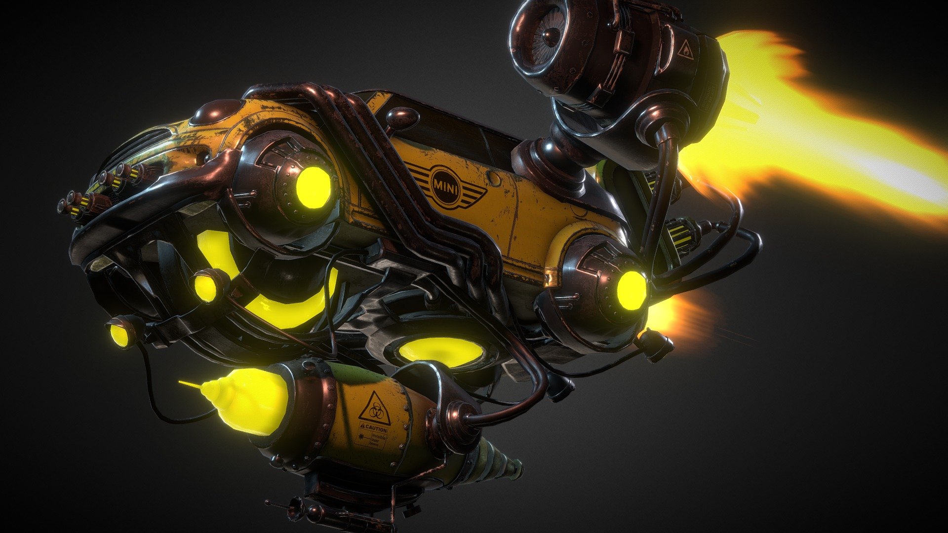 Just learning hard surface modeling.
Modelling in max, texturing in substance painter 3d model