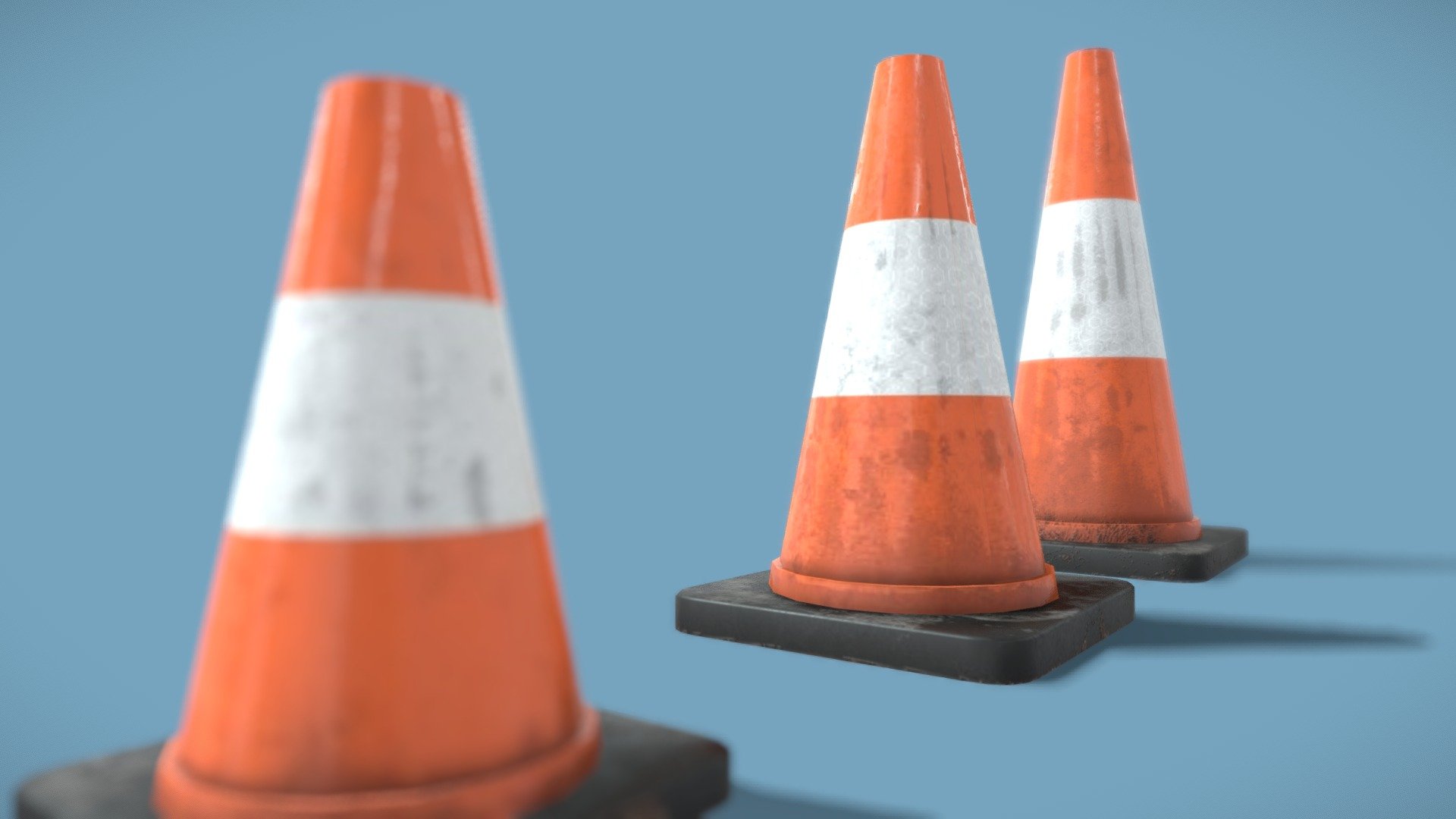 Just some low poly Traffic Cones - Traffic Cones - 3D model by 3DJam (@3djamzrw) 3d model